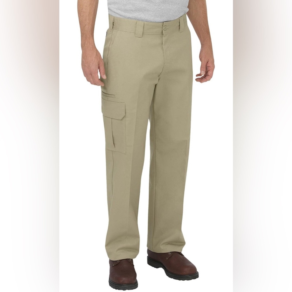 Dickies Men's Relaxed Straight Flex Cargo Pant,  32X32, Sand
